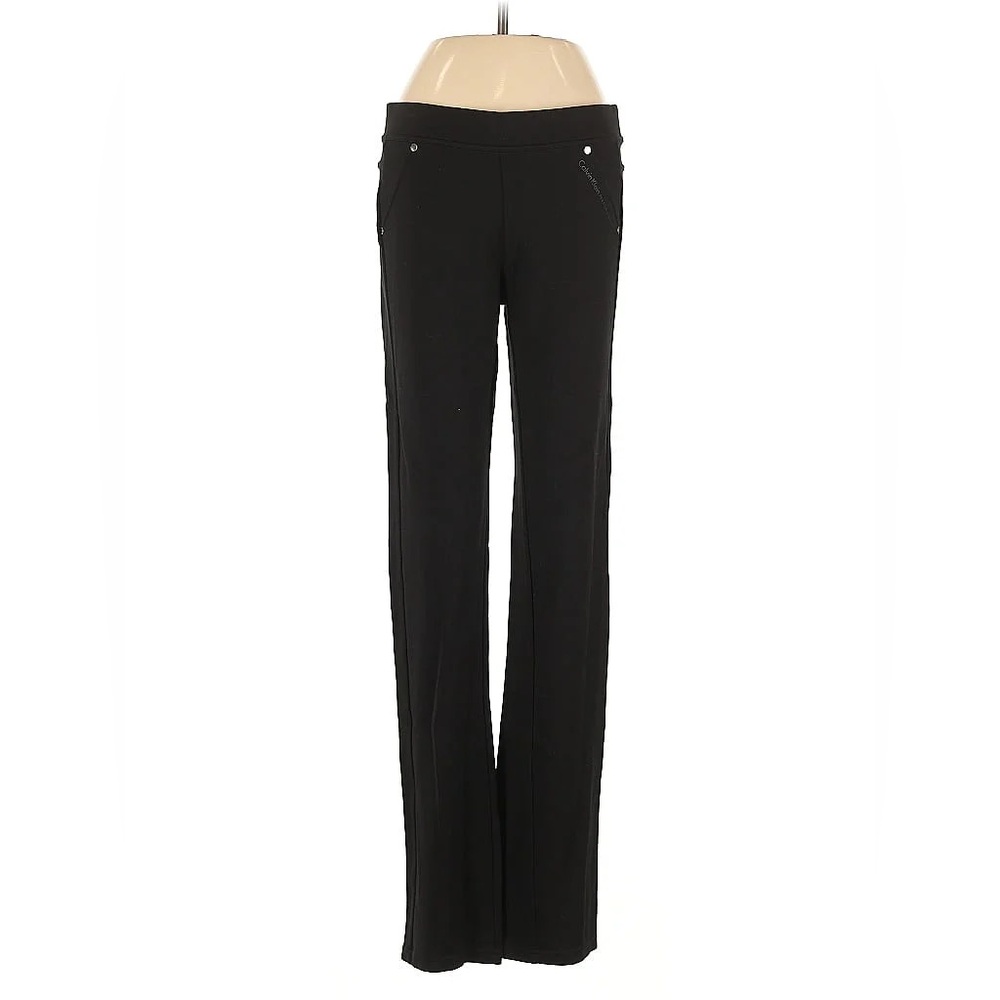 NWT Calvin Klein Women's Classic Black Straight Leg Performance Pants